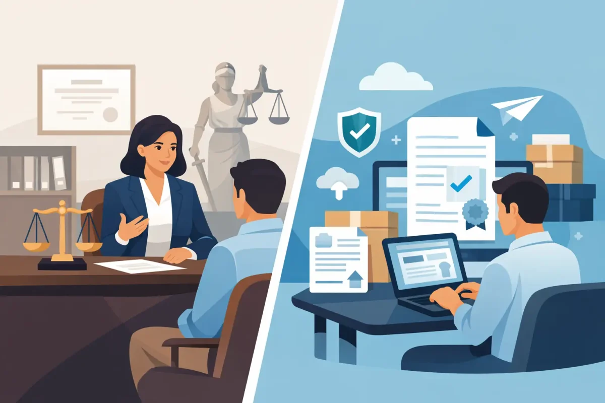 Trademark Attorney vs Filing Service
